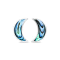 Starborn Abalone Shell Crescent Moon Post Earrings | Sterling Silver