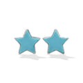 Starborn Turquoise Star Post Earrings | Sterling Silver